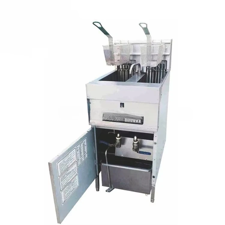 Fast Food Restaurant Kitchen Heavy Duty Double Pot Commercial Fryer Electric Fryer