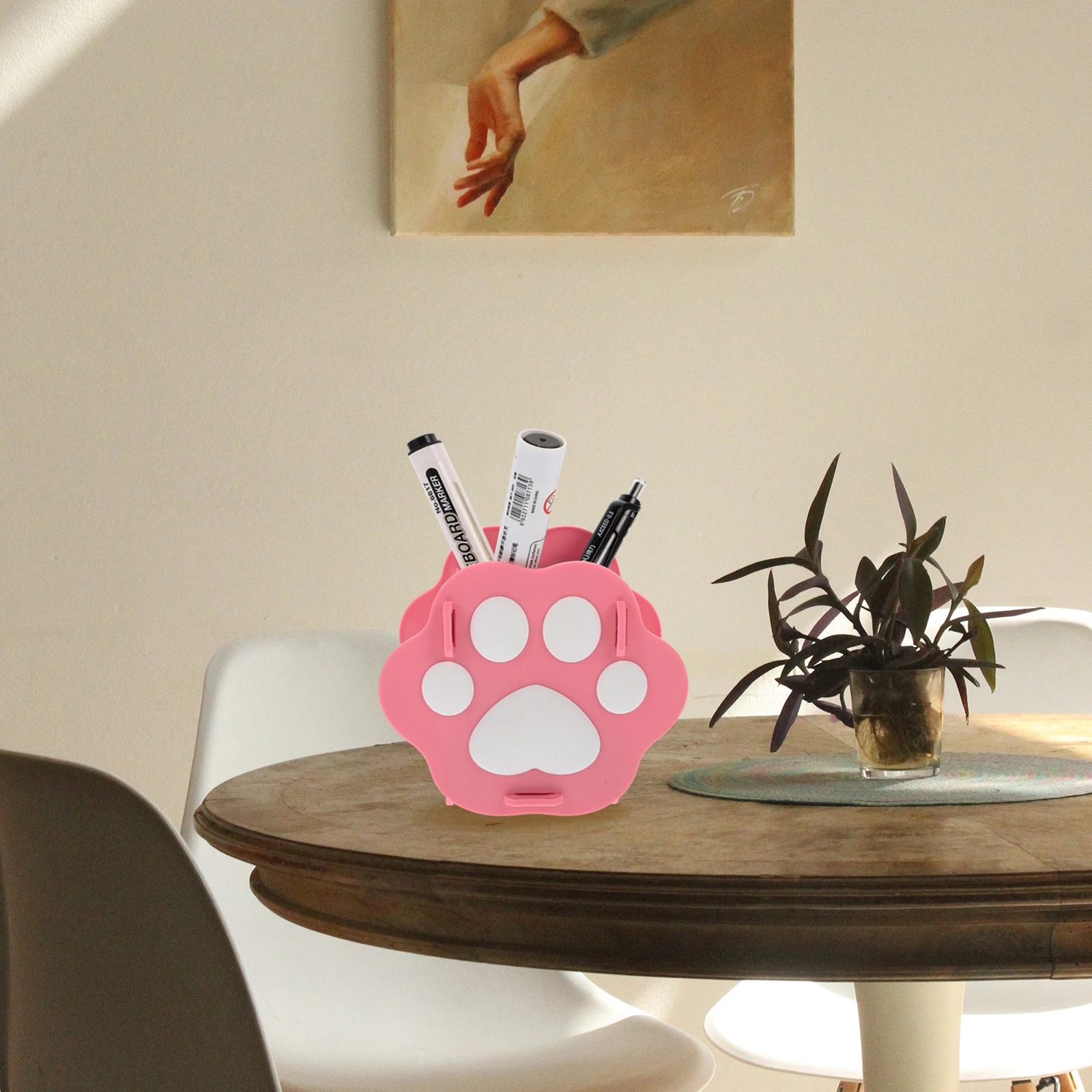 

1pc Cat Claw Holder Brush Pot Desktop Storage Box Organizer Cartoon Creative Lovely Pencil Cup Brush Pot Stationery