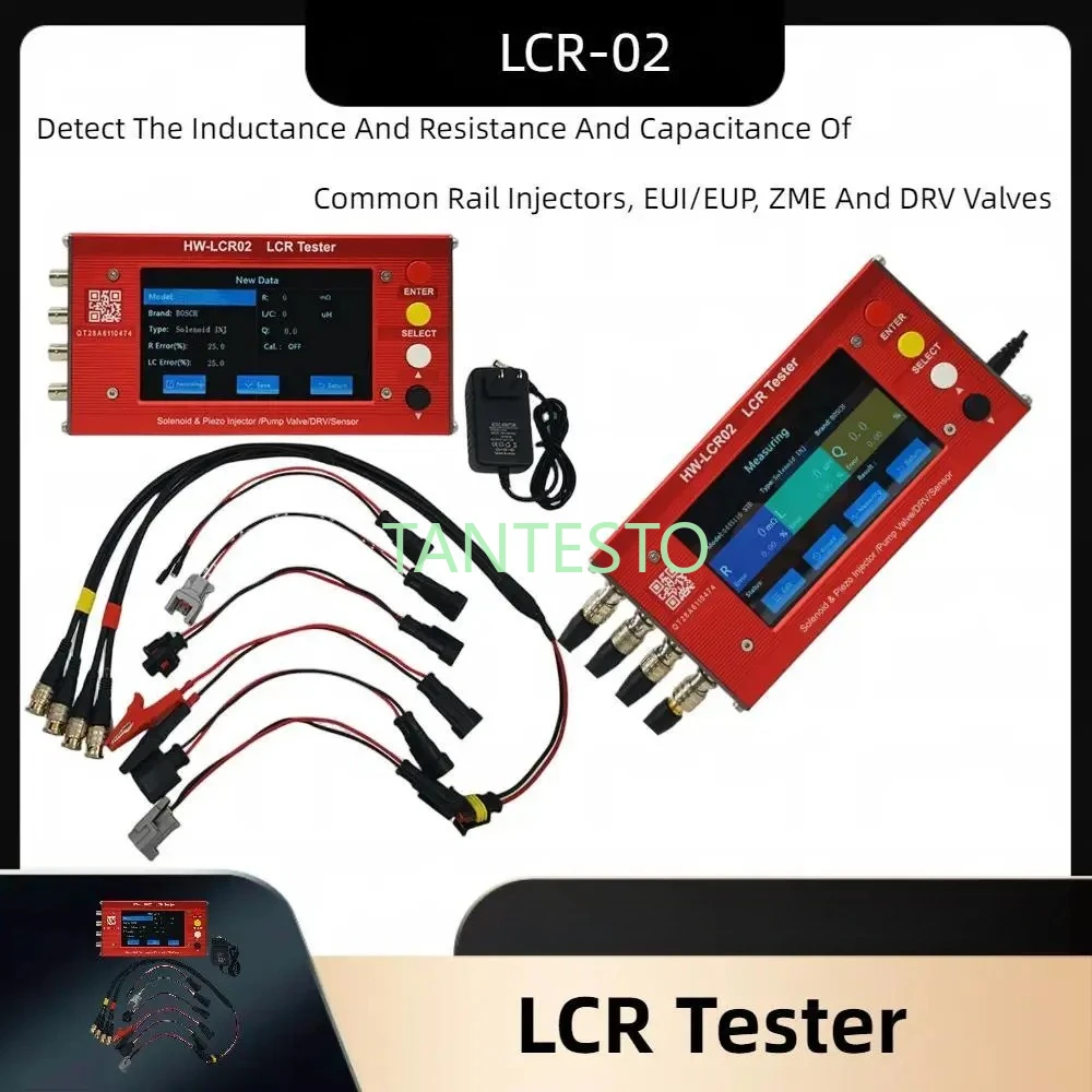 

LCR02 Tester Common Rail Piezo Injector Tester Eui/Eup ZME Drv Solenoid Valve Pump Sensor Simulator Repair Tools