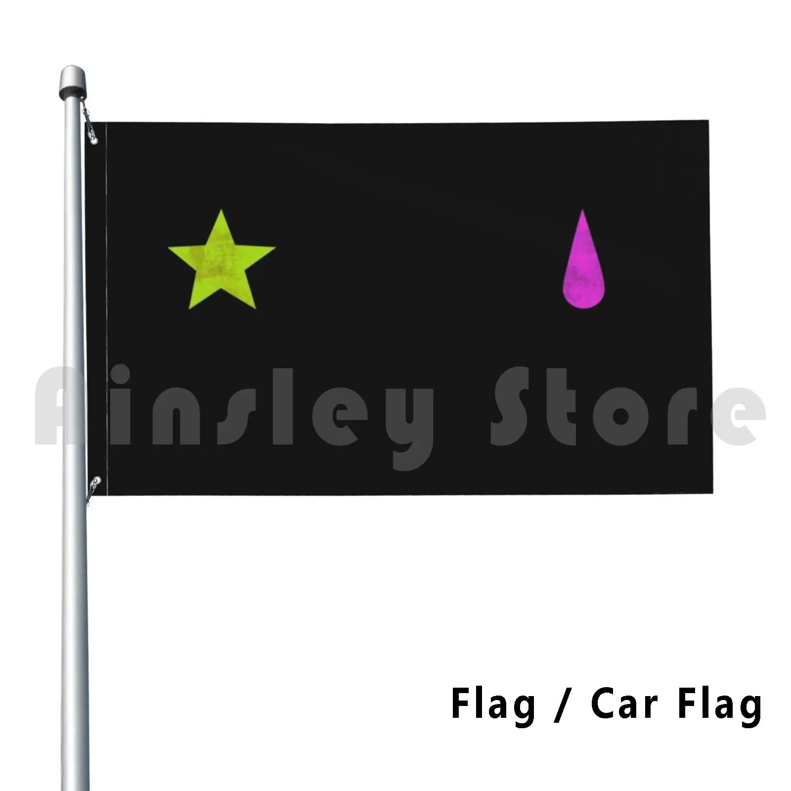 Hxh Cheek Paint-Disco-Hisoka Outdoor Decor Flag Car Flag Hisoka Nen Hunter X Hunter Anime Gon Killua Anime Manga