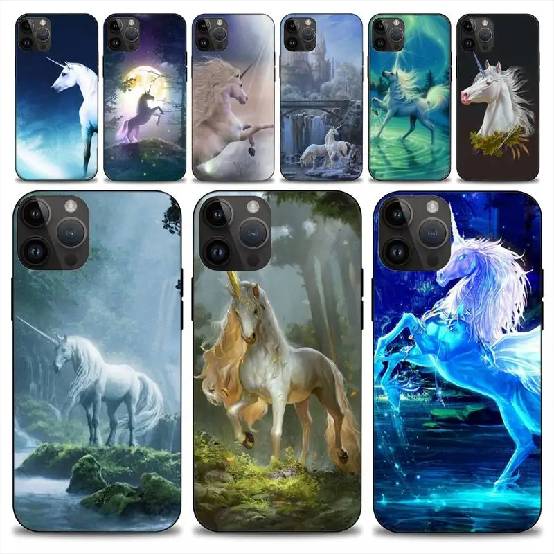 handsome Pegasus unicorn Phone Case For iphone 14 13 12 11 Pro Max Mini X 7 8 Soft Case