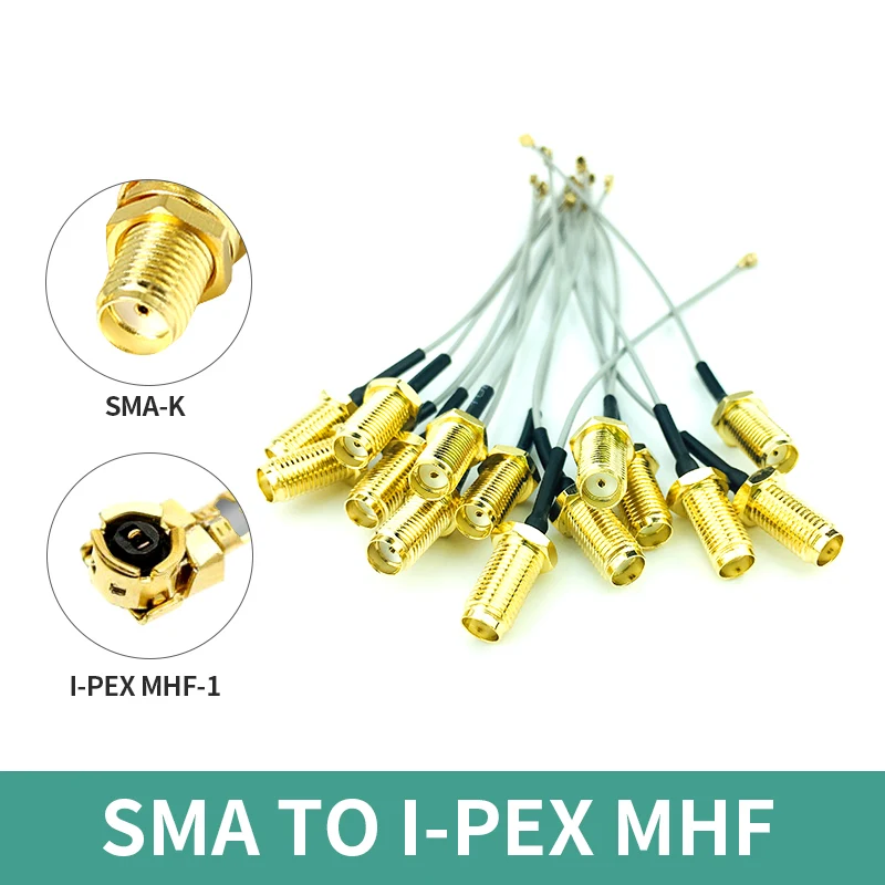 Antenna Extended Feeder with Adapter SMA Female to IPEX IPX Connector Extensible CableI-PEX MHF Extension Wire