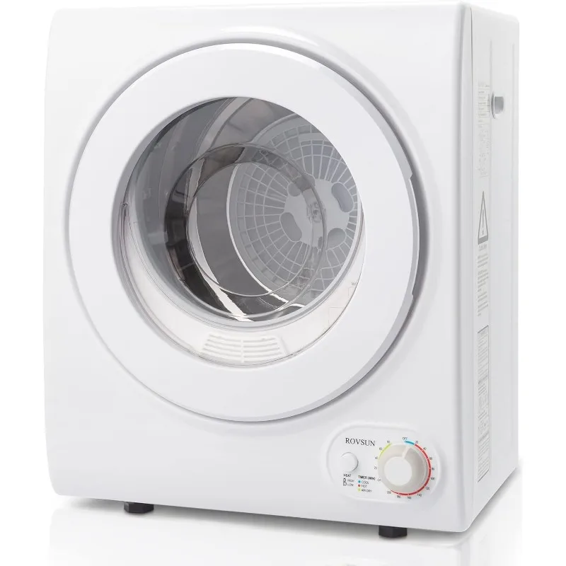 

Portable Clothes Dryer, 110V High End Laundry Front Load Tumble Dryer Machine with Stainless Steel Tub & Simple Control Knob