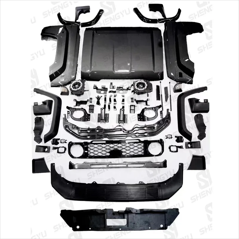 

Car Bumper Body Kit 2002-2022 LC70/76/79 Upgr to 2024 Model with Hood and Fenders