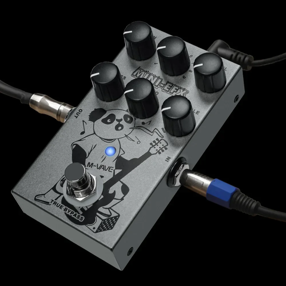 M-VAVE Electric Guitar Pedals, Heavy Metal, Overload Distortion Effector, 3-section EQ Adjuster, 9 Tonesin