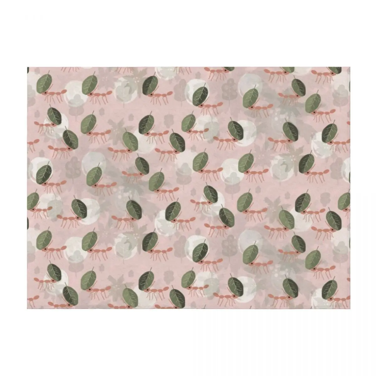 

Leaf Cutter Ants Throw Blanket Plaid on the sofa Luxury Throw Furrys Luxury Brand Blankets