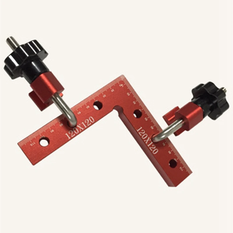 Aluminium Alloy Right Angle Square Adjustable Corner Clamping Ruler 90 Degrees Auxiliary Fixture Clip