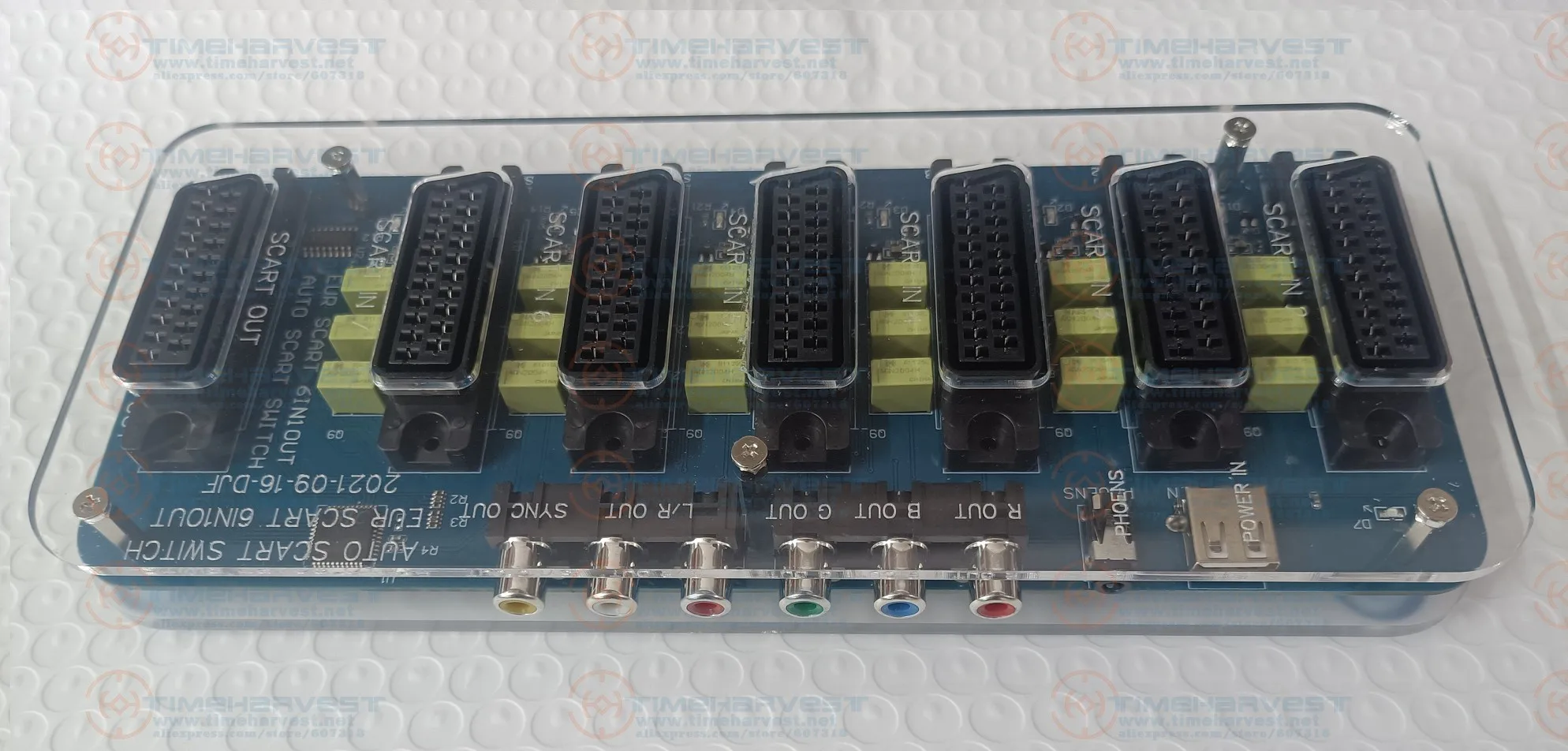 موزع سكارت صغير ، 6 في 1 خارج ، فيديو 6 المدخلات ، 1 الناتج السيارات الجلاد ، EUR مقسم ، تحويل مجلس الجهاز ، جديد #3