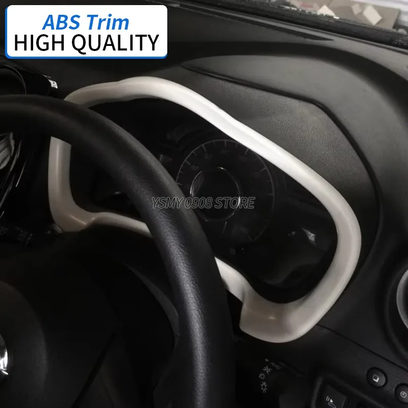 1x Car Inner Decor ABS Chrome Plated Metering Panel Trim Ring Garnish Cover for Nissan Note E12 High Quality Styling Accessories