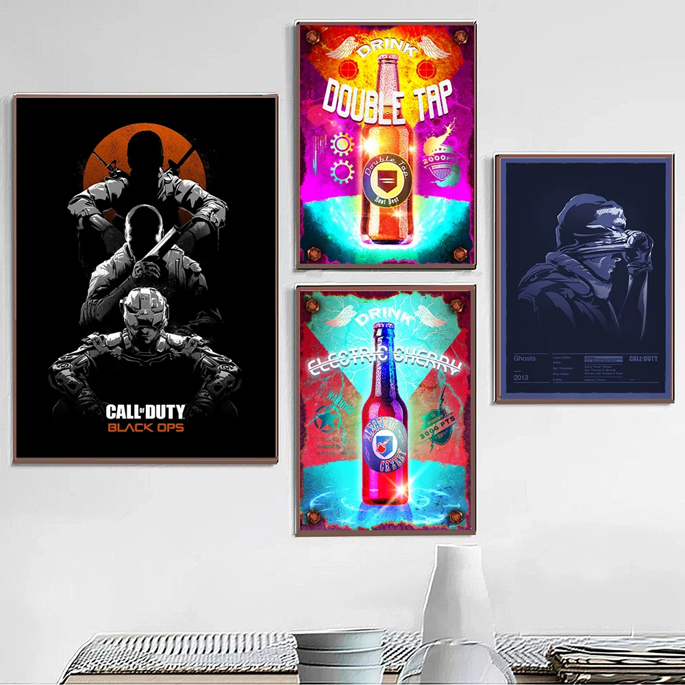 Popular Game Call of Duty Poster Perk-a-Cola Drink Canvas Painting HD Print Modern Wall Art Picture Living Room Bedroom Decor