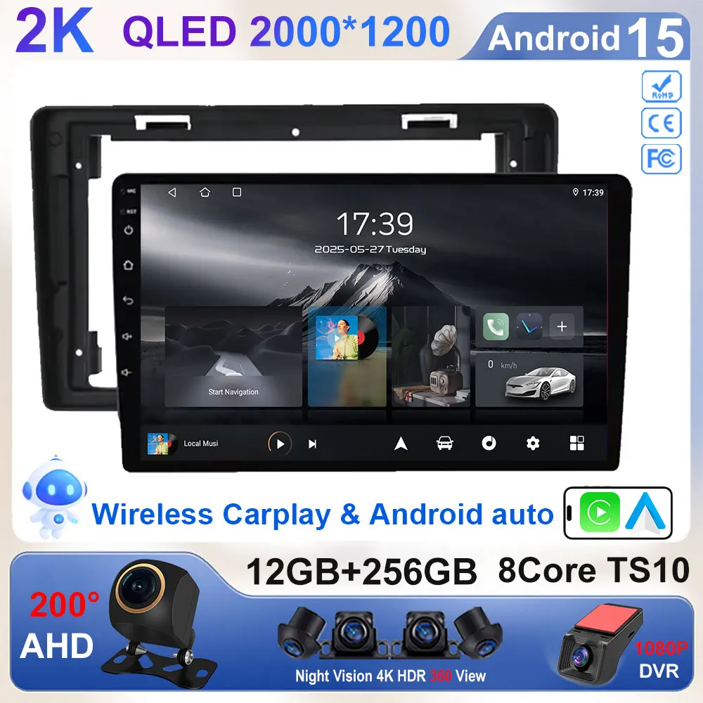 

Car Android 15 Radio For Citroen Berlingo B9 Peugeot Partner 2008 - 2019 wireless CarPlay Android Auto No 2 din 2din DVD Stereo