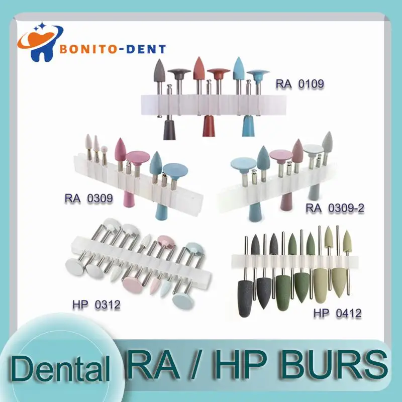 

Dental Materials RA/HP Burs Porcelain Composite Polishing Kits Fit For Low Speed Contra Angle Handpiece