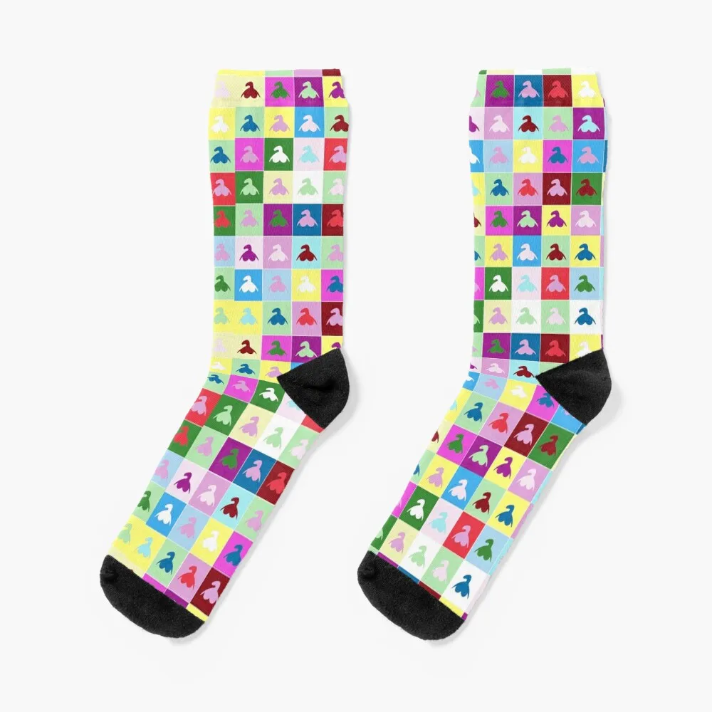 

Colourful Clits Socks happy snow Lots Boy Socks Women's