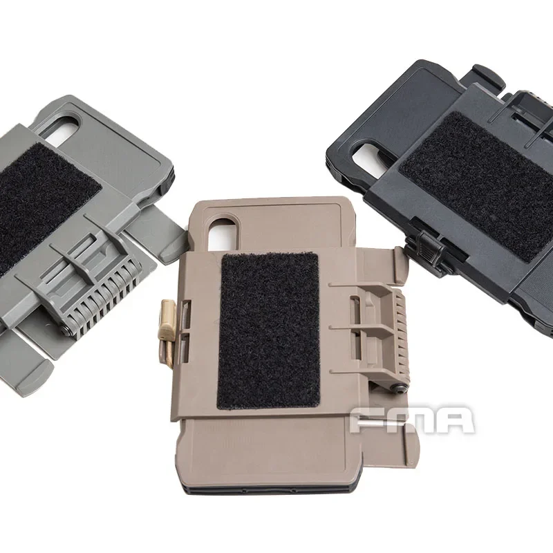 FMA Molle Mobile Pouch for IPHONE XS Max Outdoor Tactical Hunting Vest Style Mobile Phone Case Phone Protective shell