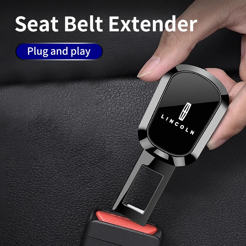 Car Seat Belt Clip Extension Plug Safety Seat Lock Buckle Seatbelt Clip Extender For Lincoln MKZ MKX Aviator Navigator Continent