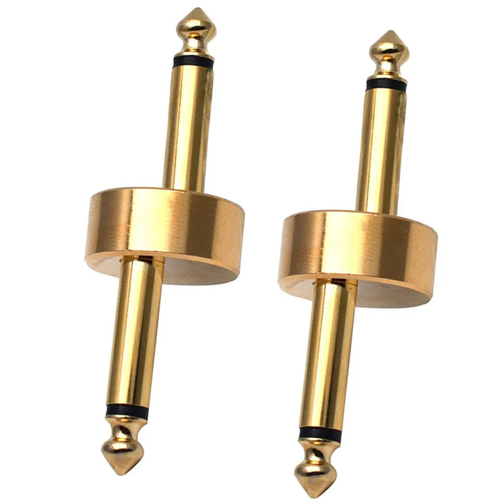 

2Pcs Metal Pedal Cables Effect Pedals Connector Premium Material Long Service Life Compact Size Practical Easy Install Multi