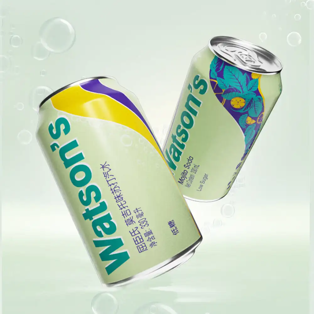 Watson's Mojito Soda, 330ml x 24 latas