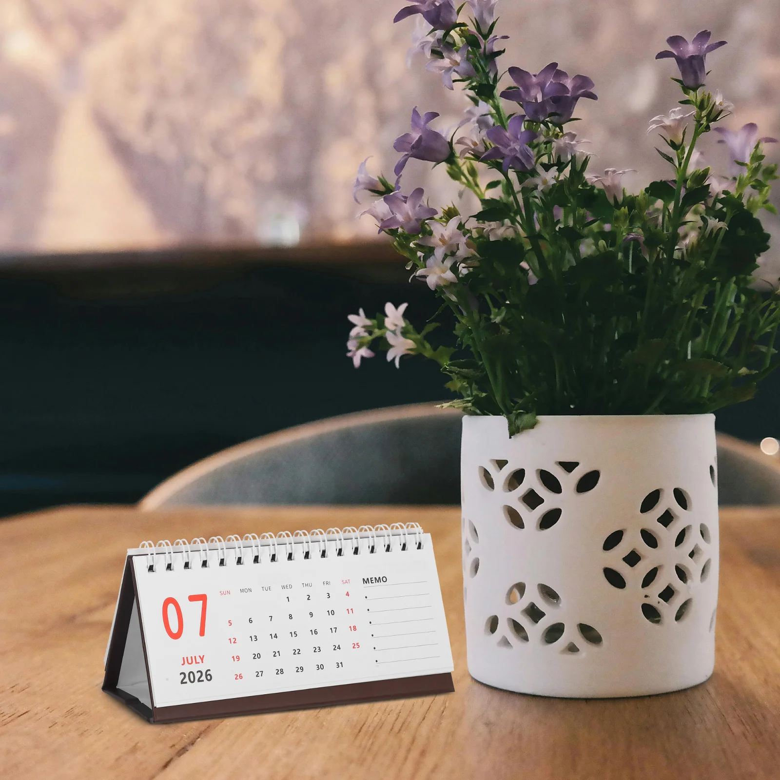 تقويم مكتبي صغير 2025-2026 تقويم مكتبي قائم مدمج لتخطيط الجدول اليومي منظم ديكور المنزل والمكتب #1