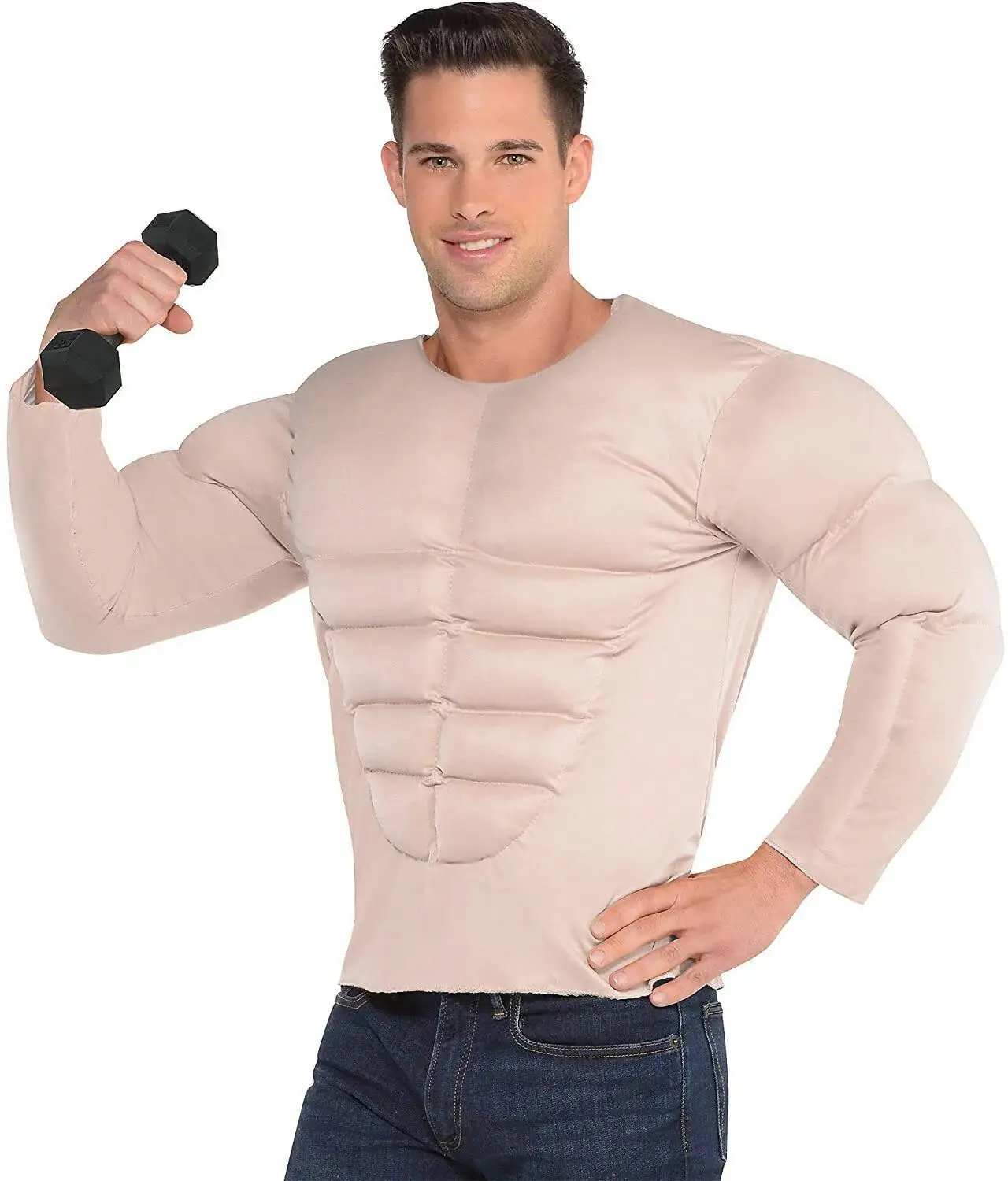 Men Snailify Adult Body Builder costume Muscle Shirt Costume Outfit Halloween Costume Adult view 2