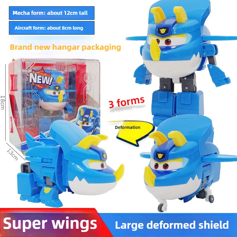 

AULDEY Transforming Robots Collection, Super Wings Hangar Pack, Action Figure Toy for Boys Girls Official Super Wings Toys