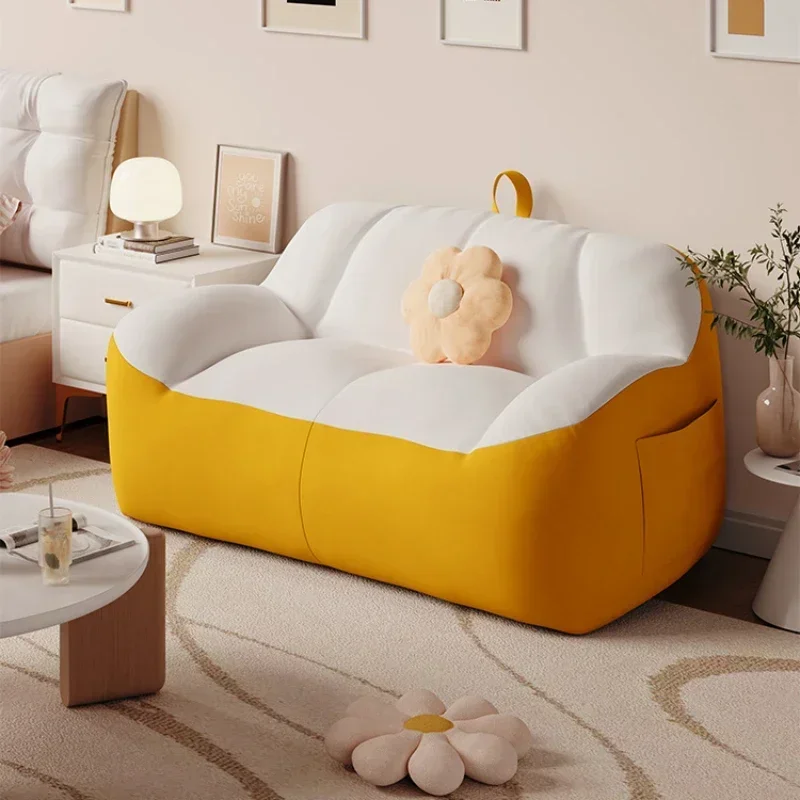 Minimalist Lazy Adults Luxury Bean Bags Sofa Armchair Lounge Relax Double Sofa Modern Tatami Comfortable Bedroom Furniture