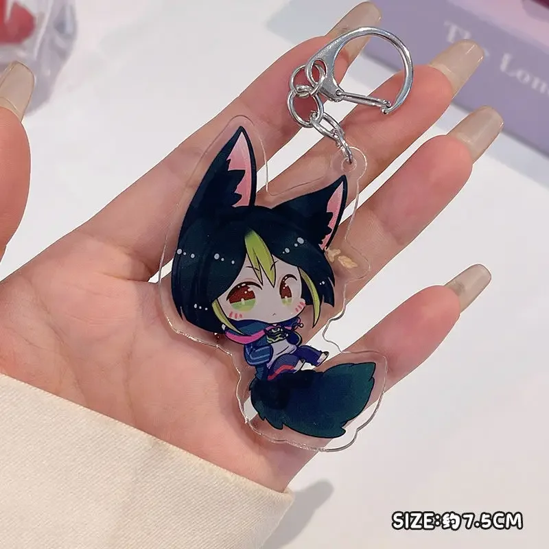 yuan shen Standing Anime KeyChain Tighnari CYNO Key Chain Women Creative Print Figure Model Plate Key Ring Acrylic Gift