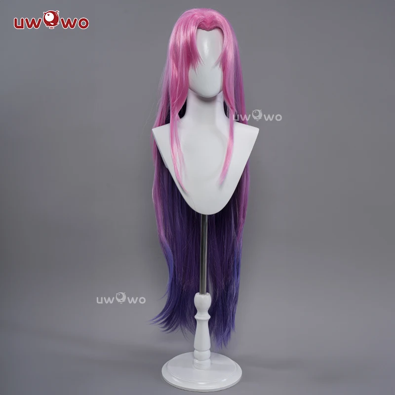 UWOWO League of Legends/LOL: Seraphine Crystal Rose Cosplay Wig Long Pink Hair