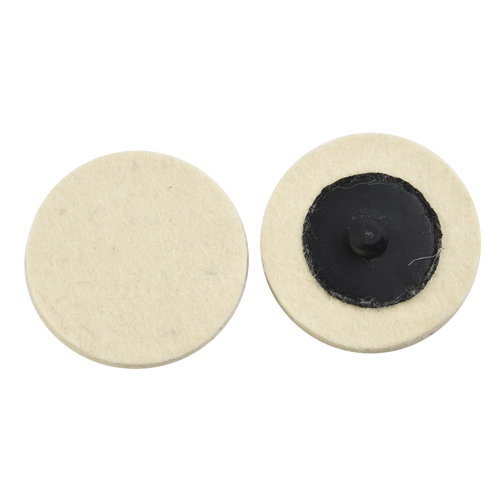 Tamponi per lucidatura Feltro di lana Ruote compresse da 50 mm/2" + 1 kit di accessori per dischi di supporto Attacco pratico