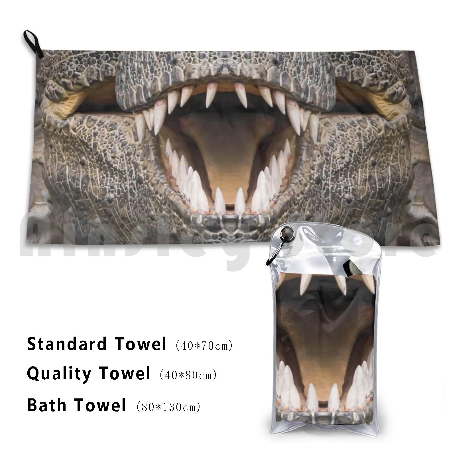 Dinosaur T Rex Face Bath Towel Beach Cushion Dinosaur Tyrannosaurus T Rex Raptor Reptile Scary Spooky Boo