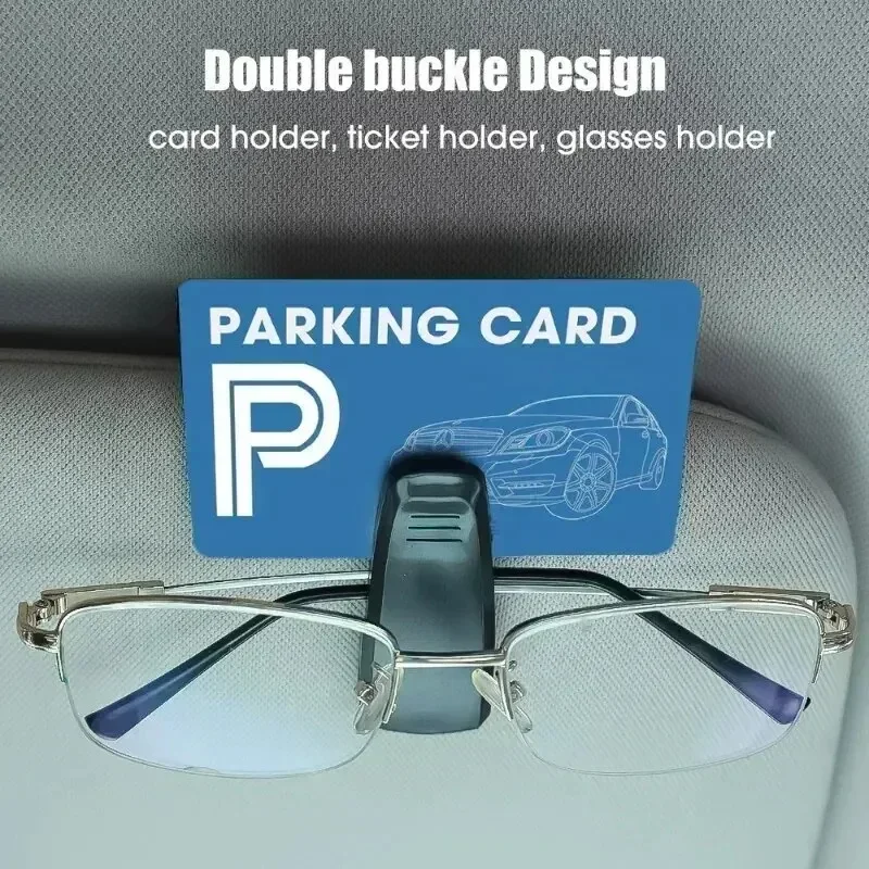 ISGTDRM 2PCS Universal Car Auto Sun Visor Glasses Box Sunglasses Clip Card Ticket Holder Fastener Eyeglasses Clips Accessories image 5