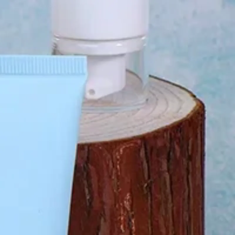 Tubos blandos portátiles vacíos esmerilados azules, loción de crema cosmética para apretar, botella de viaje, base rellenable, contenedor de crema BB