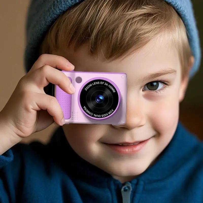 Kamera dla dzieci Kamera wideo HD dla dzieci Przewracanie okładki Edukacyjne wielofunkcyjne zabawki na świeżym powietrzu do rozrywki w podróży
