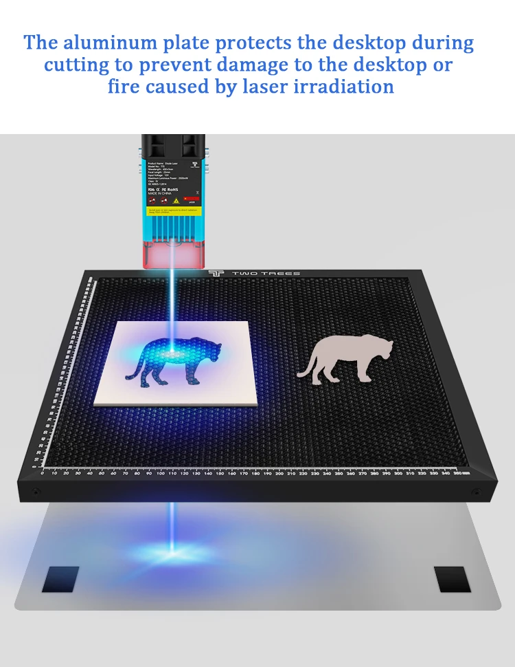 Laser Enquipment Part Honeycomb Laser Working Table For CO2 Cutting Machine/TT-5.5S Engraver TTS-55 Cutting Multiple Sizes