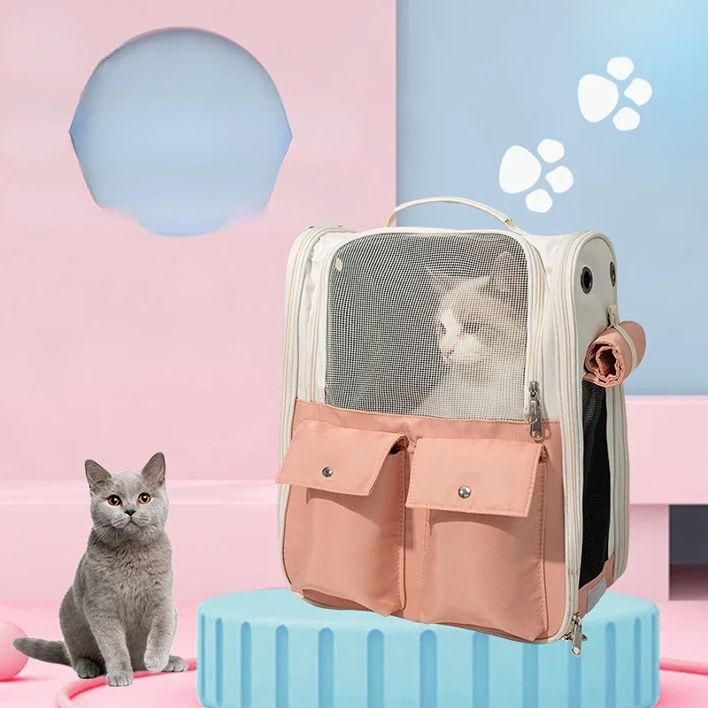 

Portable Carrier capsule astronaut Shoulder cat bag Backpack Foldable for Pet Dog Large Space Tent Cage Bubble pet supplies