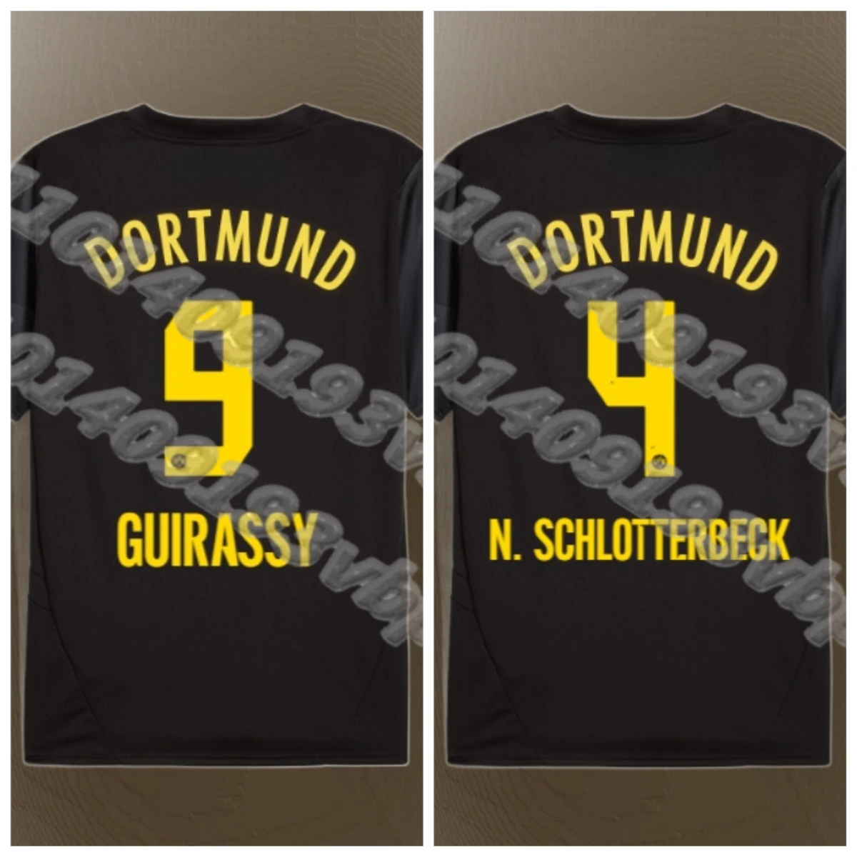2025/26 Neue neueste Fußballtrikots Full Series Borussia Dortmund Away Klassischer Trainingsanzug Sommer-T-Shirt für Erwachsene und Kinder