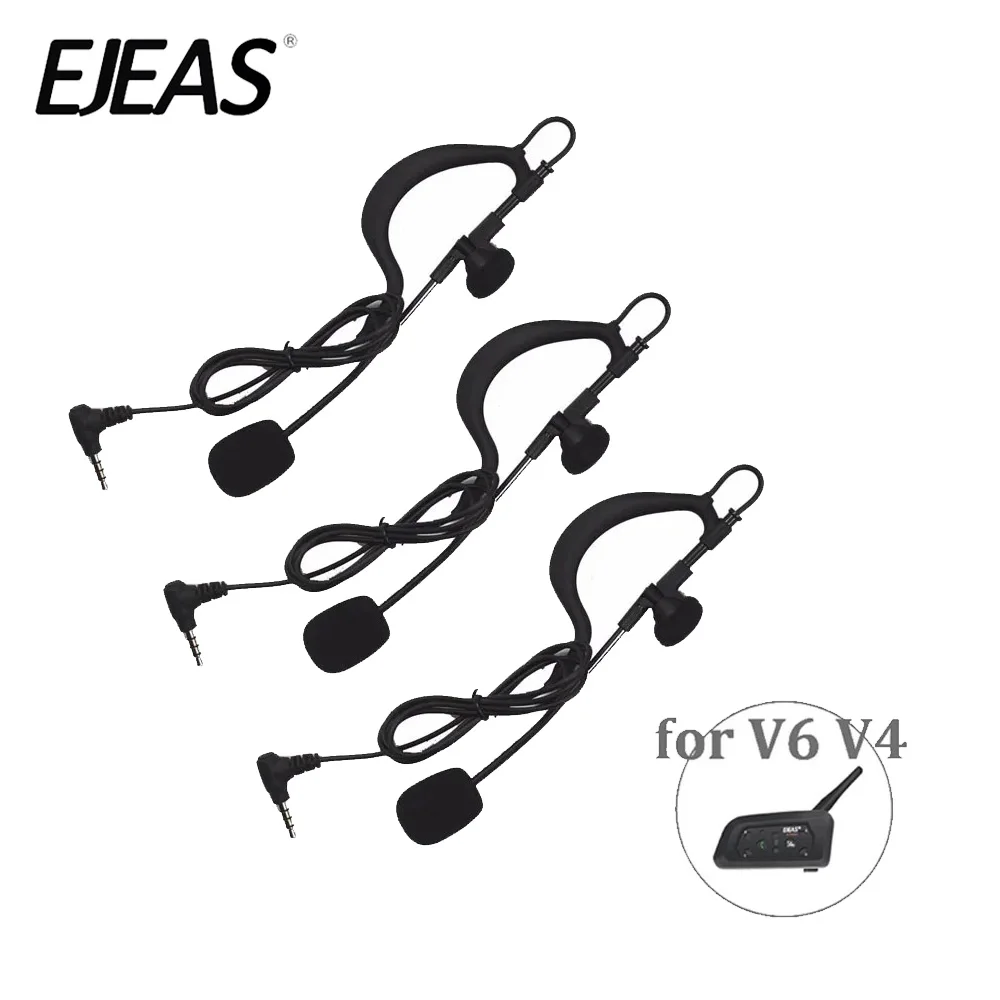 Akcesoria do walkie-talkie EJEAS z gniazdem 3,5 mm, full duplex, odpowiednie dla sędziów piłkarskich, trenerów, pasujące do zestawów słuchawkowych V6C PRO, V4C, FBIM.