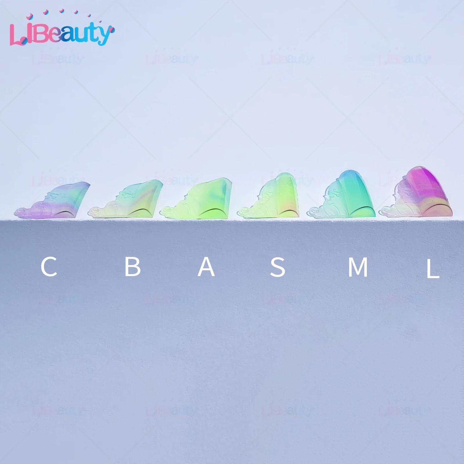 Libeauty 6 Pairs C/L Curl Silicone Eyelash Perm Pads Sticky Lashes Rod Shield Lifting 3D Eyelash Curler Accessories Makeup Tool