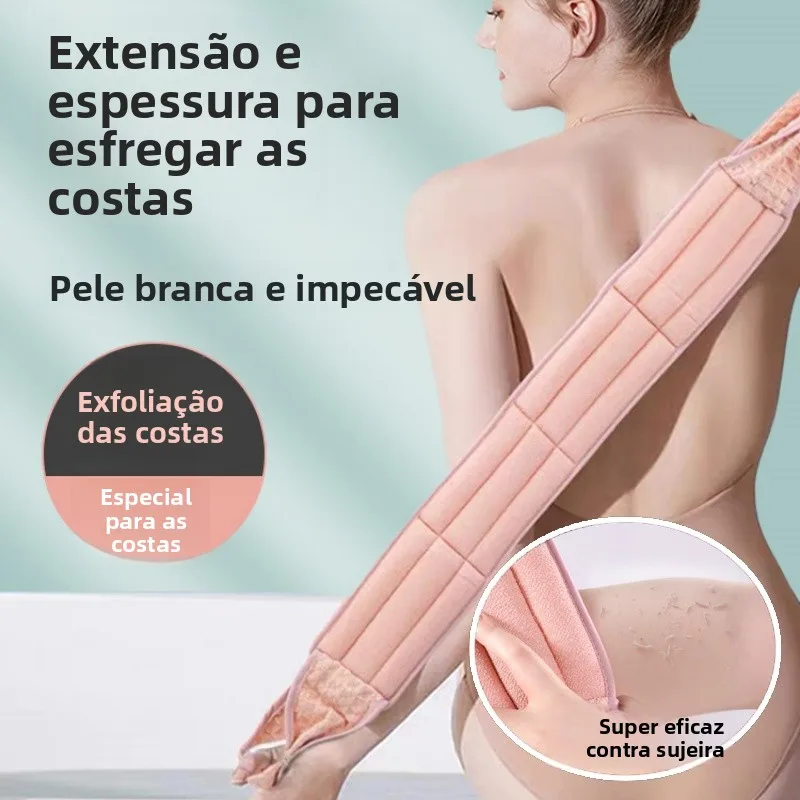 厚手スポンジバスタオル-女性用-強力背中洗い-ロングストリップ-家庭用バス泥落としツール-パーソナル衛生ケア