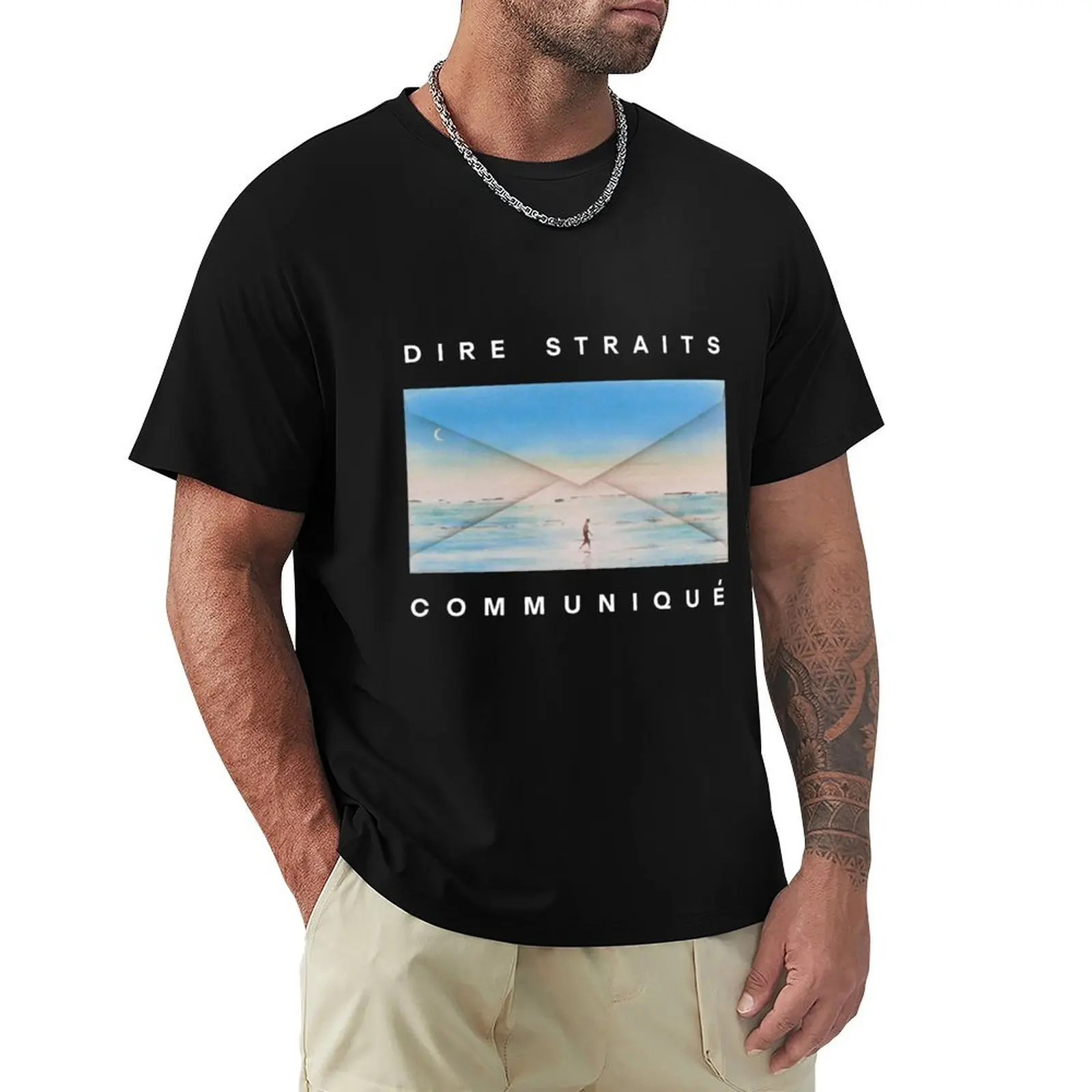 

Dire Straits Communiqué T-Shirt Basic Daily Outfit Short Sleeve Tee