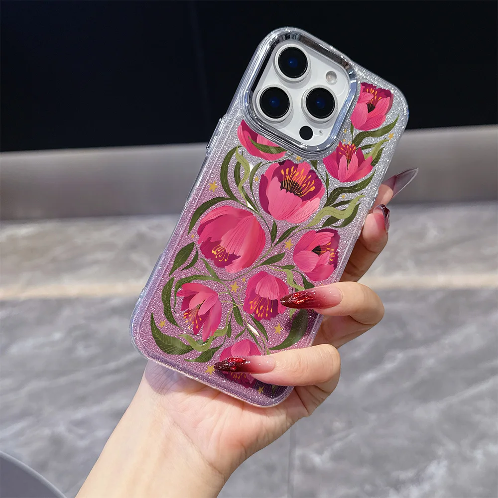 

Прозрачный чехол для телефона с цветущими цветами для Xiaomi Redmi Note A5 A3 14 13 14c 13c 12 11 12s 12c 10c 10 9 Pro Plus 4G 5G