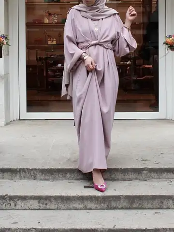 Silky Muslim Dress Two Pieces Noritree