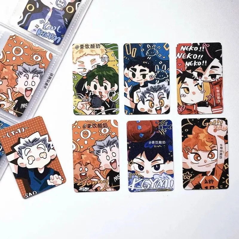 Haikyuu Anime Karte Shoyo Hinata Tobio Kageyama 3 Zoll Kawaii Karte Kinder Briefpapier Student Nachricht Sammlung Geschenk wasserdicht