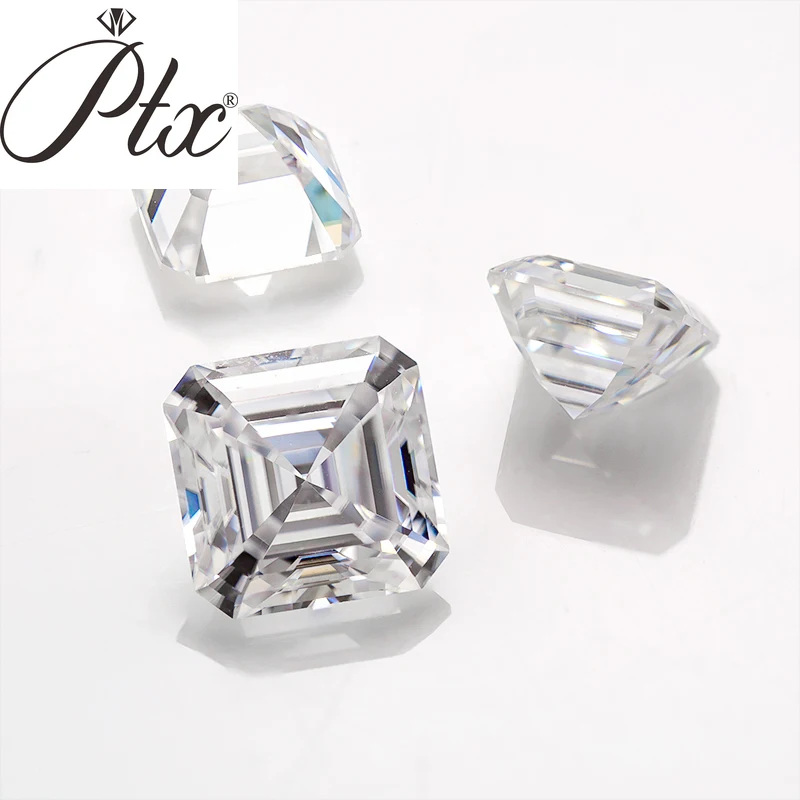 

Moissanite Stone Asscher Cut 8.5x8.5mm Hand Cut Super White D Color Premium Gem Loose Diamond For Jewelry Making