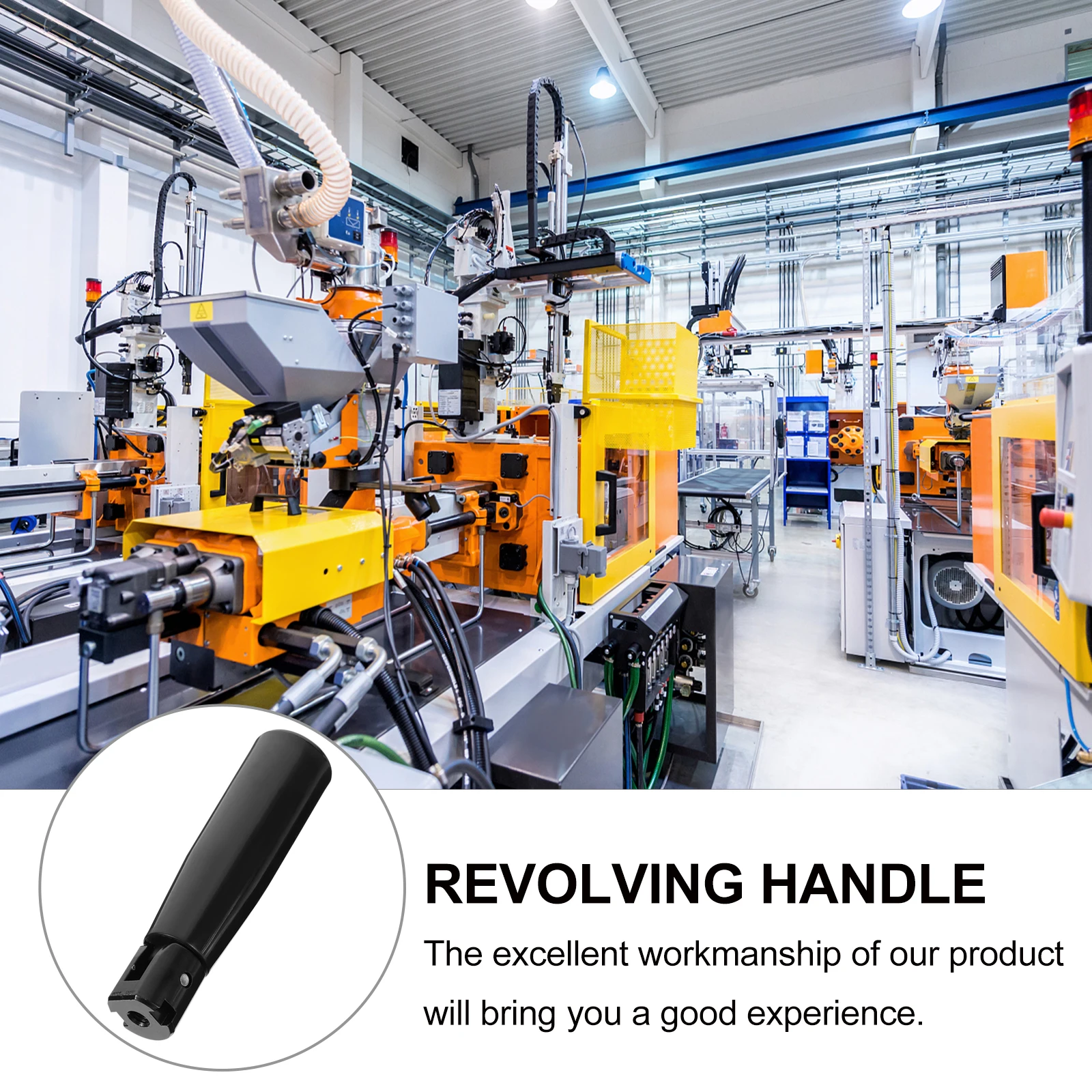 

2pcs Folding Machine Bakelite Revolving Replacement Revolving Handles Milling Machine Grip Handle Wheel Lathe Crank Handle 3.9\