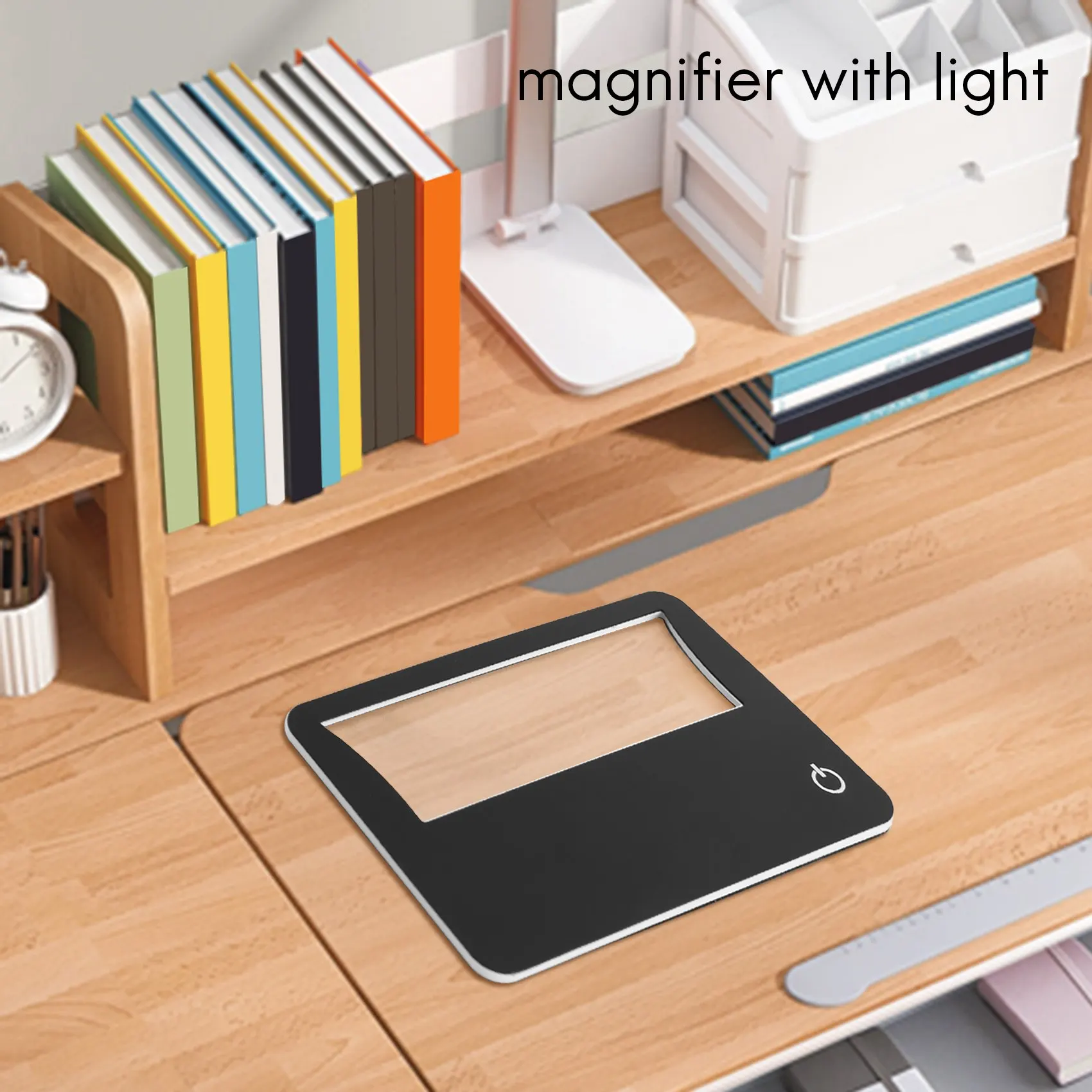 Credit Card Size Lighted 3X Magnifier Bundle Includes 2 Magnifiers, Each Magnifier for Reading Has 3X Lens, Use As 3X