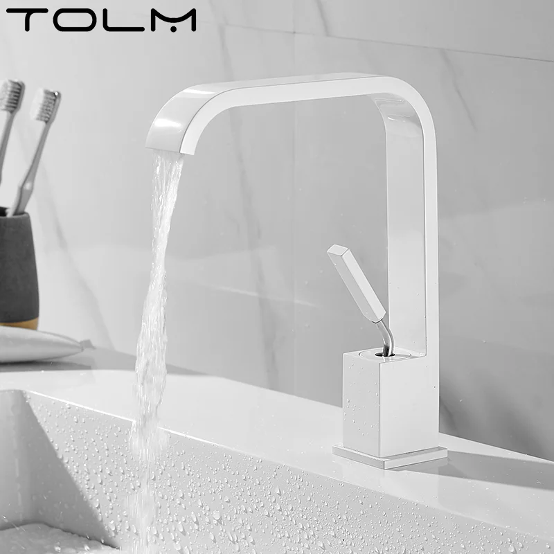 

Becola Basin Faucet For Bathroom hot and cold Brass Water Mixer Tap Black/Chrome Washbasin Faucets Water Taps Sink Mixers Crane