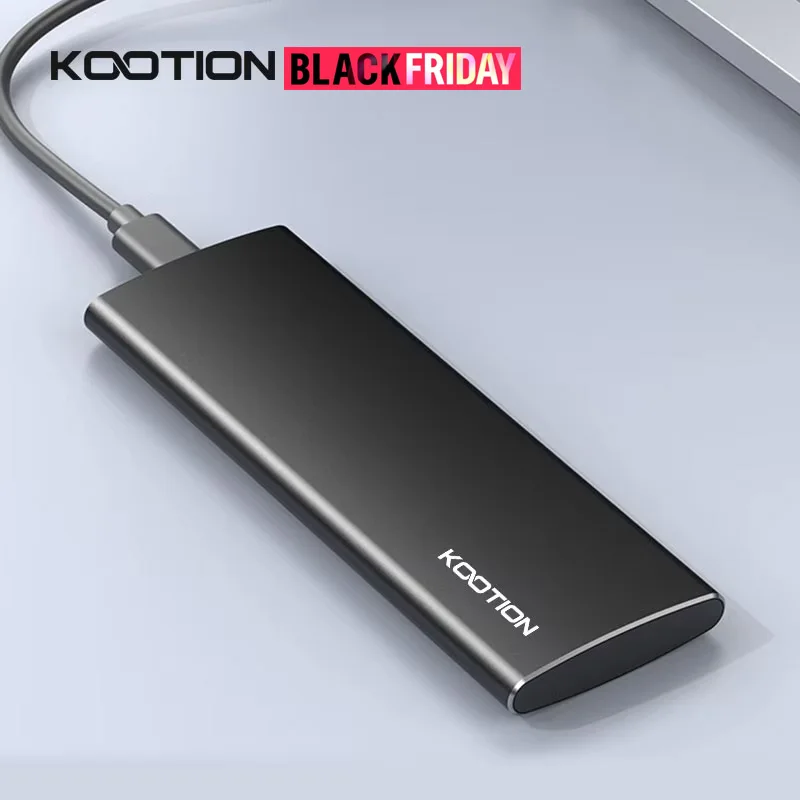 KOOTION M.2 SSD Case Hard Drive Box Portable NVME SATA USB 3.1 Type C External Hard Disk Box 10GbPS High-Speed Storage Enclosure