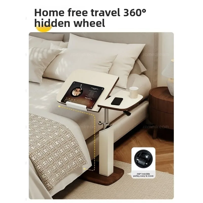 Sofa Side Table Removable Flip Small Table Living Room Coffee Table Bedroom Lift Bedside Table Household Rotating Computer Table - view 4