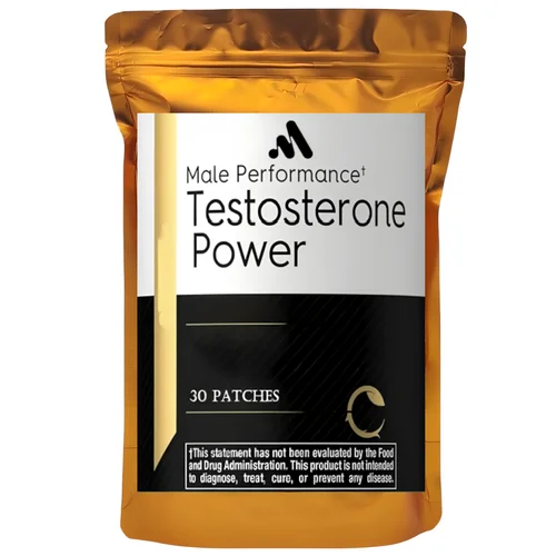 Potenciador de testosterona para hombres transdermico con parches de zinc 30