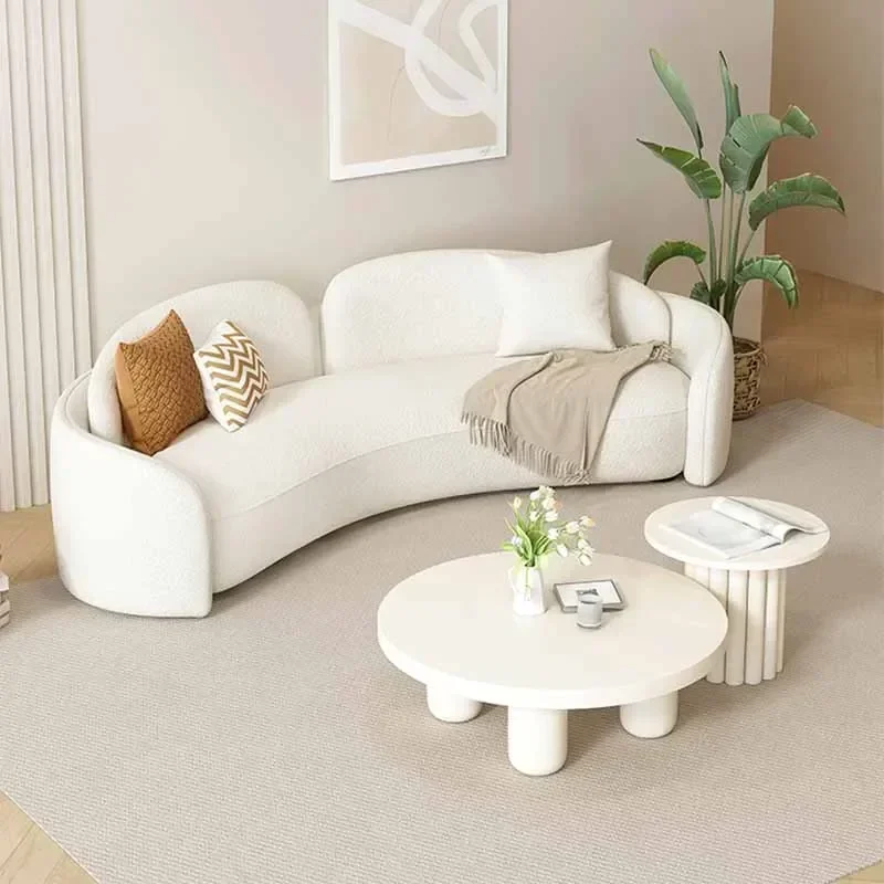 wa sofy do salonu Sofa w stylu skandynawskim Minimalistyczny salon Leniwa sofa z owczej wełny Nowoczesna sofa puchowa Muebles Para El Hogar Meble